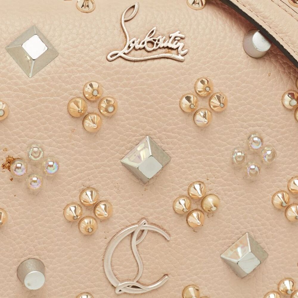 Christian Louboutin Paloma Embellished Leather And Patent Leather Chain Clutch - Picture 5 of 7